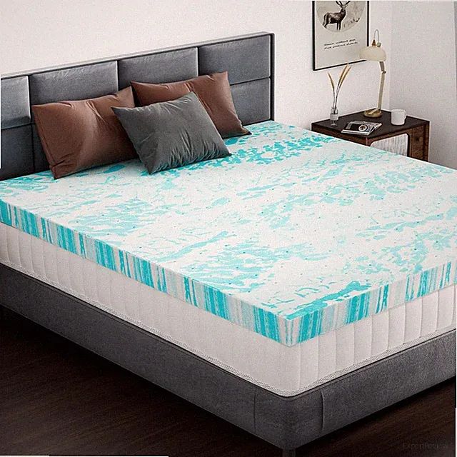 4 Inch Mattress Toppers Memory Foam Cooling Gel Infused for Enhanced Comfort,...