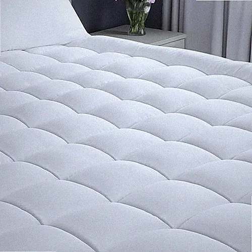 Fitted Mattress Pad Queen Pillow Top Quilted Mattress Topper Protector Cover NEW
