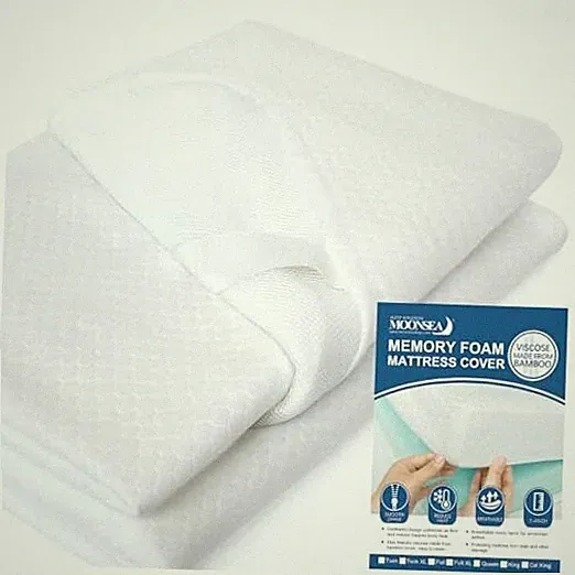 Mattress Topper Cover Only for Size Foam Latex, 3-4 Inch Queen 3 - 4 Inch