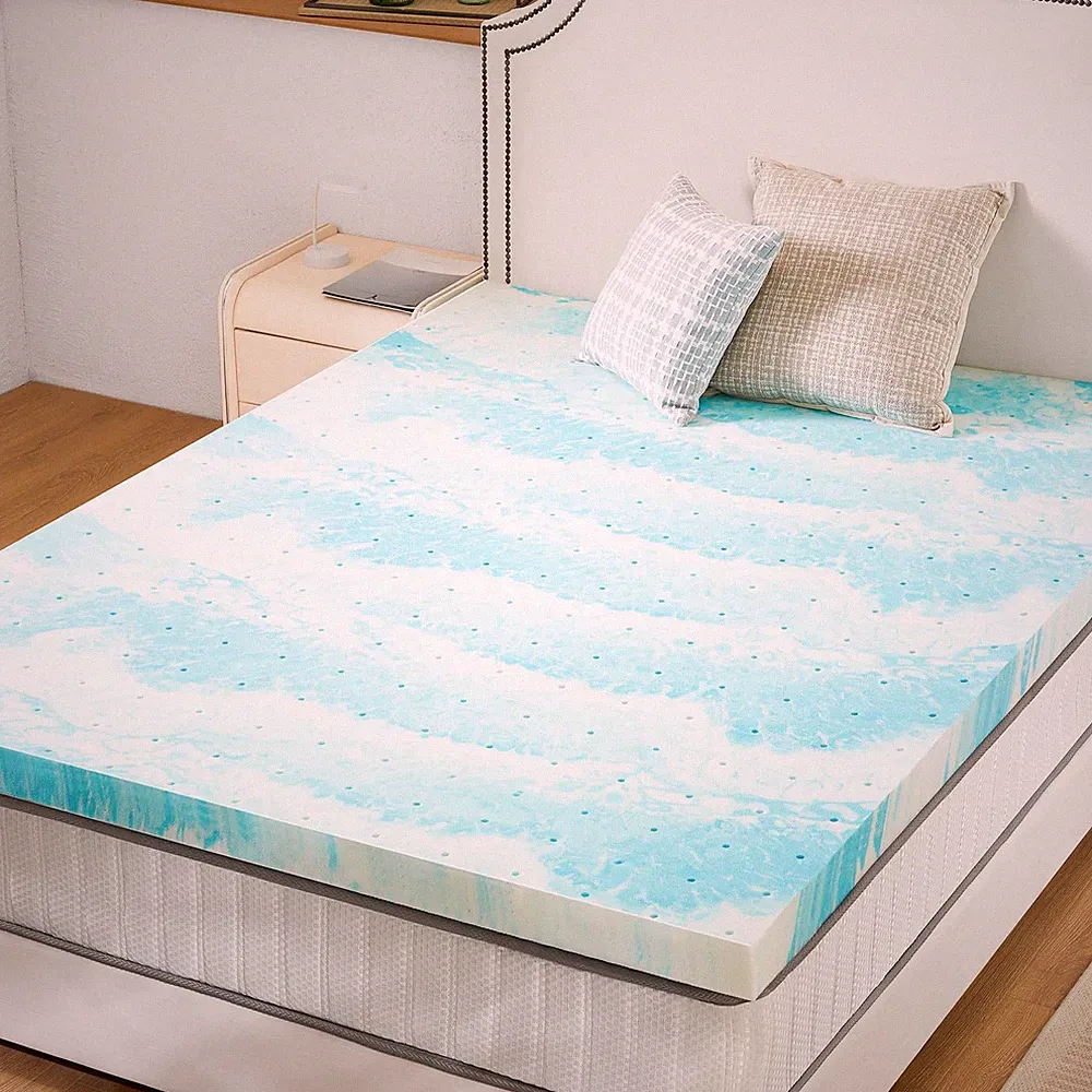 Memory Foam Mattress Topper Full, 4 Inch Thick Gel Infused Cooling Toppers Pa...