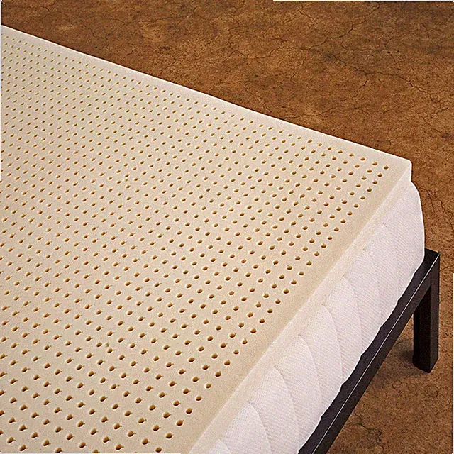 Organic 3" Medium Firm Green Latex Mattress Topper - Queen Size