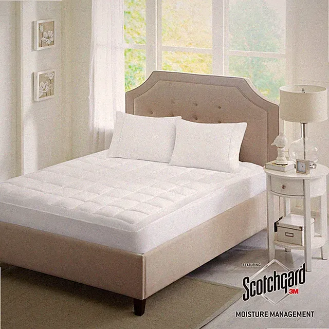 Sleep Philosophy Highline 3M Microfiber Mattress Pad Soft Topper Stain Resistant
